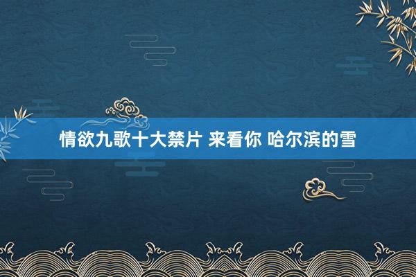情欲九歌十大禁片 来看你 哈尔滨的雪