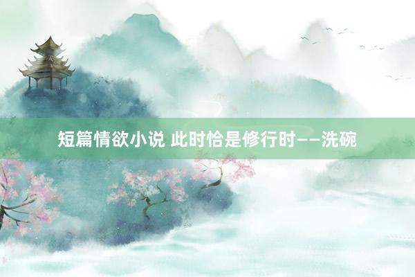 短篇情欲小说 此时恰是修行时——洗碗