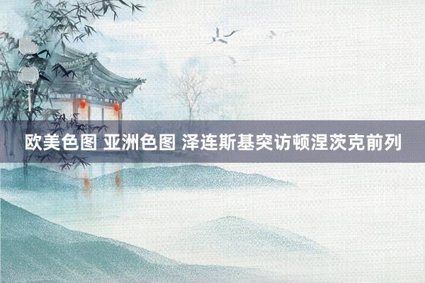 欧美色图 亚洲色图 泽连斯基突访顿涅茨克前列