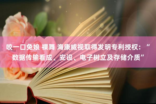 咬一口兔娘 裸舞 海康威视取得发明专利授权：“数据传输看成、安设、电子树立及存储介质”